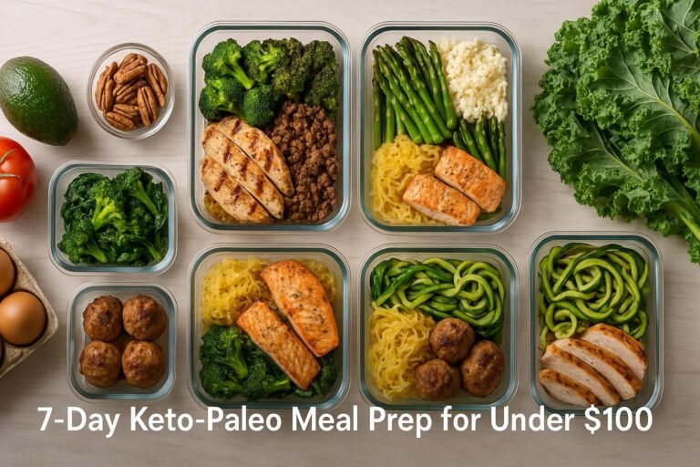 7-Day Keto-Paleo Meal Prep for Under $100